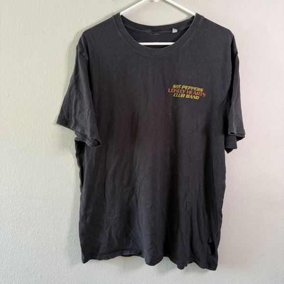 The Beatles Other - The Beatles Sgt Peppers Lonely Hearts Club Band Graphic T-Shirt Mens Large Black